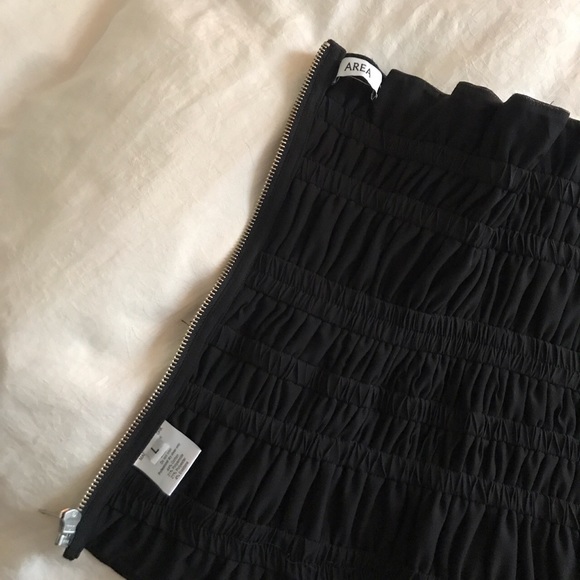 FINAL PRICE. RUNS SMALL. AREA NYC Ruched Tube Top - Picture 7 of 7